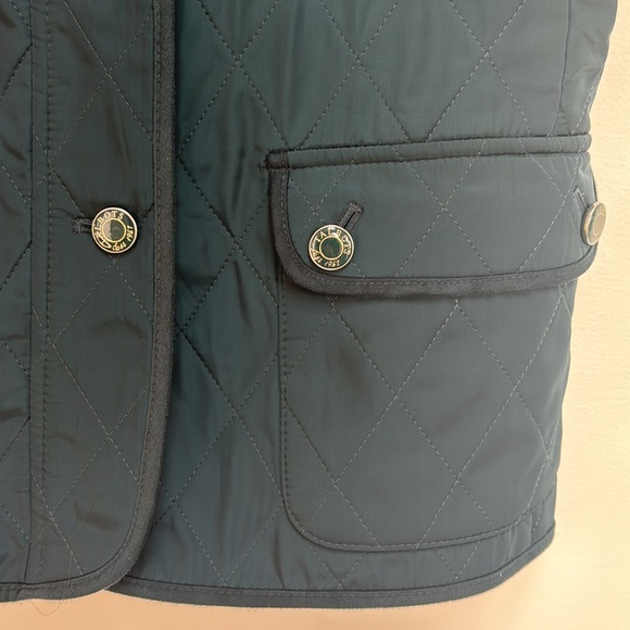 ✨Small Talbots Metallic Green/Blue Button Up Vest - Picture 4 of 8